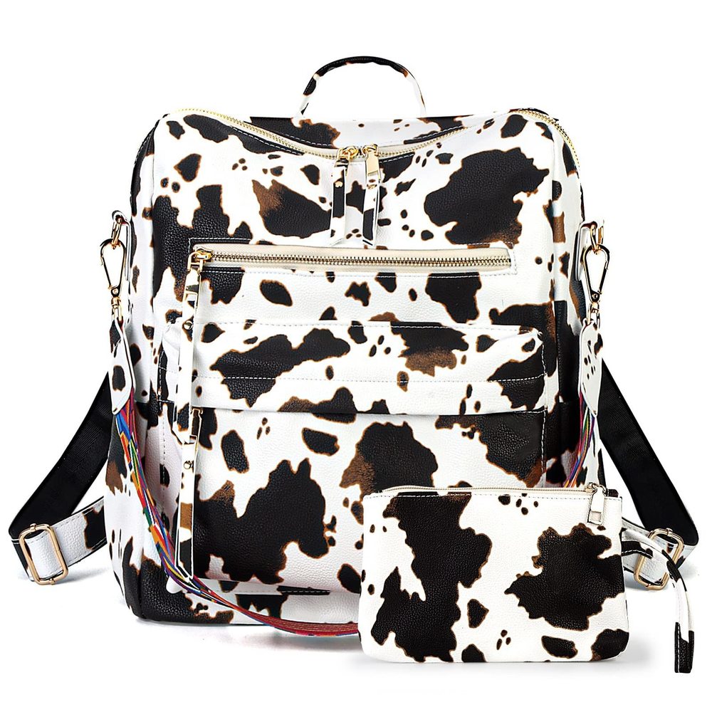 Backpack Purse Vintage Rucksack Convertible Shoulder Bag Travel :]